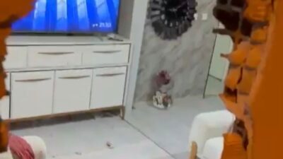  Kocaeli’nin İzmit ilçesinde evinde oturan adam, geri manevra yapan kamyonetin