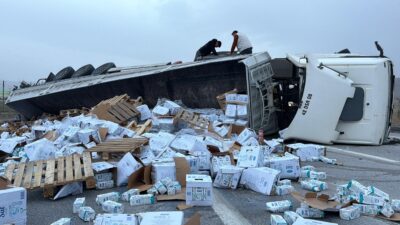 Afyonkarahisar’ın Emirdağ ilçesi ile Eskişehir arasındaki karayolunda sabah saatlerinde hareketli