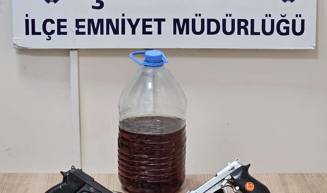 Afyonkarahisar’ın Şuhut ilçesinde emniyet güçlerinin gerçekleştirdiği operasyonda, bir iş yerinde