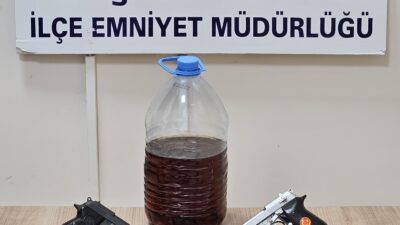 Afyonkarahisar’ın Şuhut ilçesinde emniyet güçlerinin gerçekleştirdiği operasyonda, bir iş yerinde