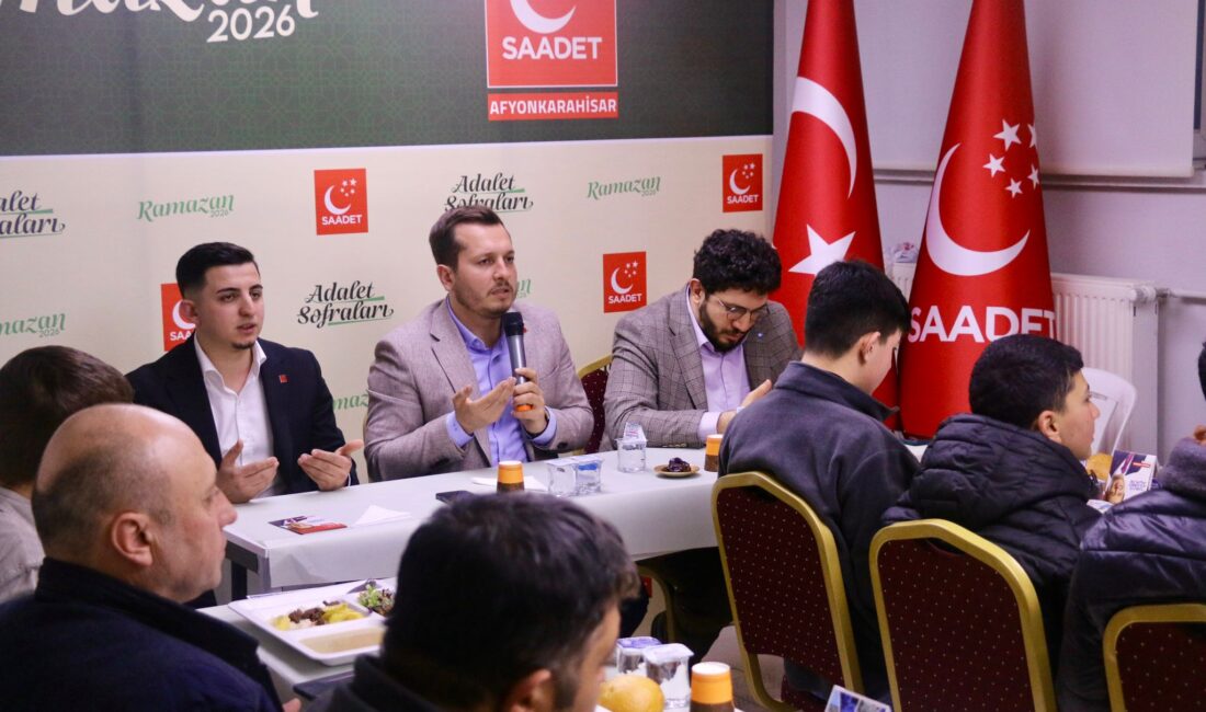 Saadet Partisi Afyonkarahisar İl Başkanlığı tarafından Ramazan ayı dolayısıyla düzenlenen