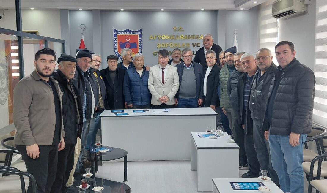 Afyonkarahisar Şoförler ve Otomobilciler Esnaf Odası Başkanı İbrahim Karataş ve