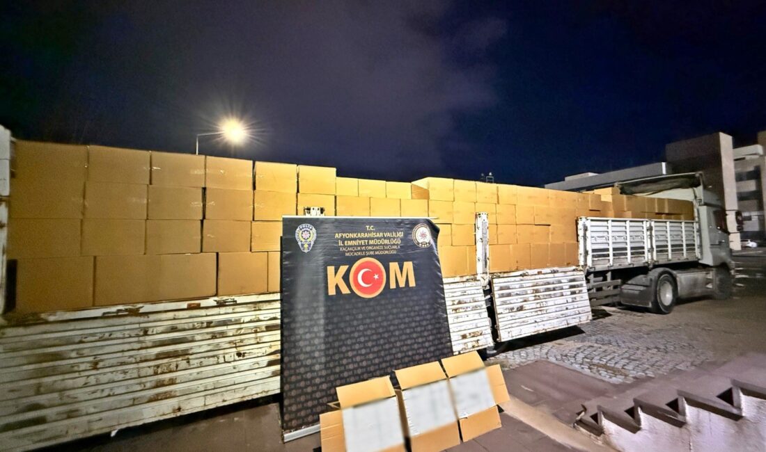 Afyonkarahisar İl Emniyet Müdürlüğü ekiplerince, kaçakçılık faaliyetlerinin önlenmesi ve tespitine