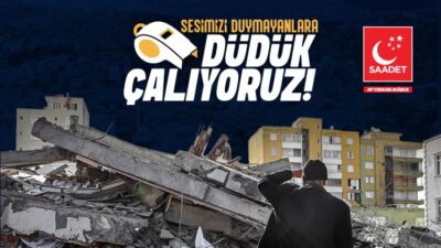 Saadet Partisi Afyonkarahisar il başkanlığı, 6 Şubat depremlerinin 3’üncü yıldönümünde