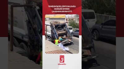 Temizlik işçisi, çöpte bulduğu gelinliği giyerek çalışmaya devam etti 📶https://kanal3.com.tr/