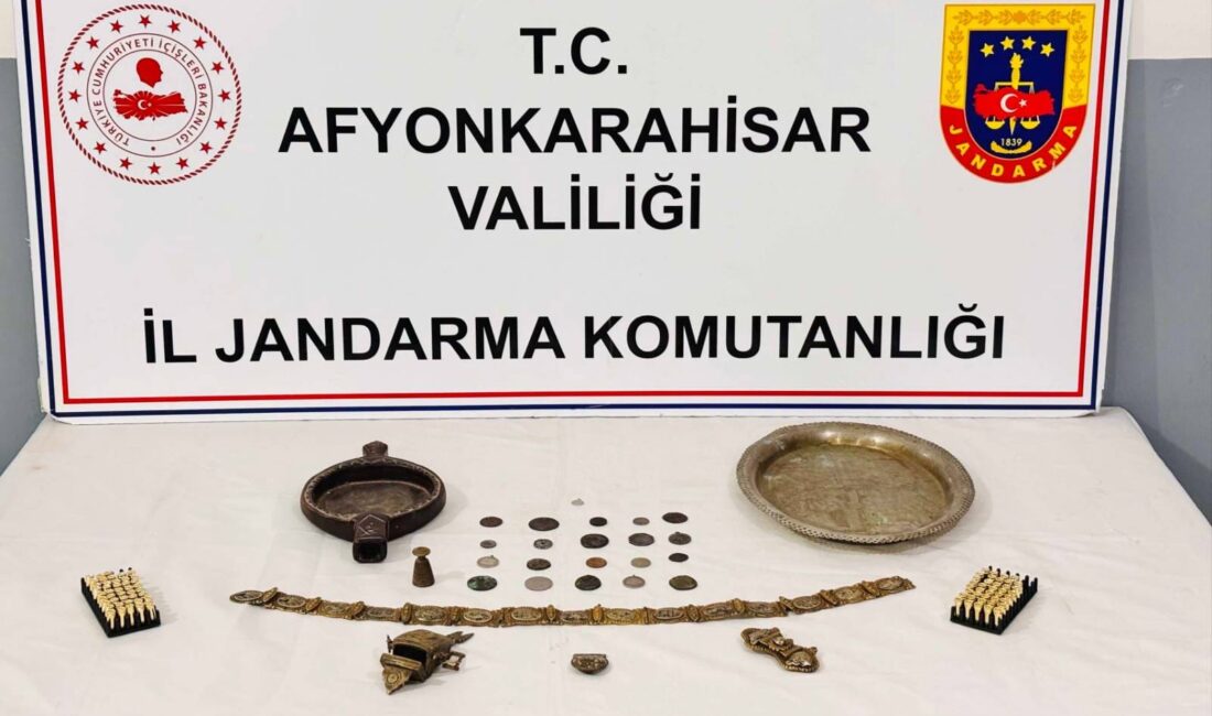 Afyonkarahisar’da jandarma ekipleri tarafından yürütülen çalışmalar kapsamında, Sinanpaşa ilçesine bağlı