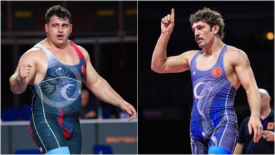 Hırvatistan'da düzenlenen Zagreb Açık Güreş Turnuvası'nda mücadele eden milli sporcu