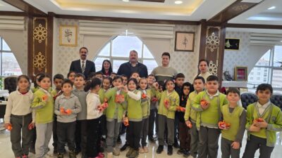 Bolvadin Ceylan Emet İlkokulu öğrencileri, Bolvadin Belediyesi’ne anlamlı bir ziyaret