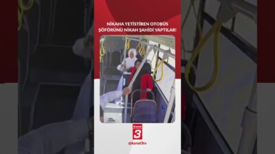 Kendilerini nikaha yetiştiren otobüs şöförünü nikah şahidi yaptılar 📶https://kanal3.com.tr/ Sosyal