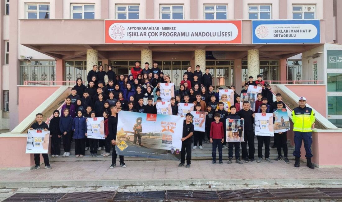 Afyonkarahisar İl Jandarma Komutanlığı tarafından, trafik bilincinin artırılması ve güvenli