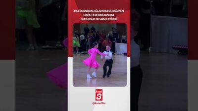 Heyecandan ağlamasına rağmen dans performansını kusursuz devam ettirdi! 📶https://kanal3.com.tr/ Sosyal