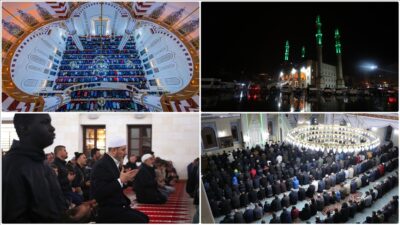 Ramazanın müjdecisi olarak kabul edilen Berat Kandili dolayısıyla camilerde program