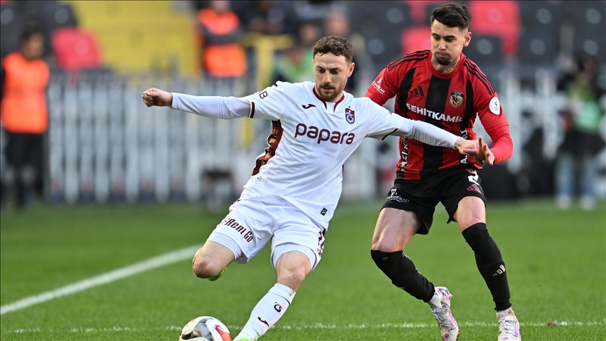 Trendyol Süper Lig'in 23. haftasında Trabzonspor, deplasmanda Gaziantep FK'yi 2-1