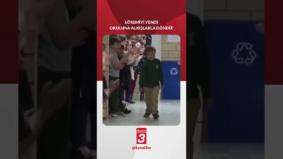 6 yaşındaki minik kahraman, lösemiyi yendi! Tedavi sürecinin ardından okuluna