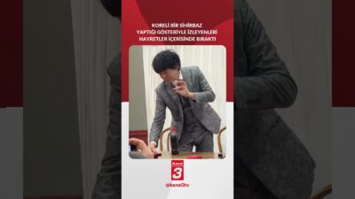 Koreli bir sihirbaz yaptığı gösteriyle izleyenleri hayretler içerisinde bıraktı! 📶https://kanal3.com.tr/