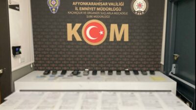 Afyonkarahisar Emniyet Müdürlüğü ekipleri, mali suçların önlenmesine yönelik yürüttüğü çalışmalar