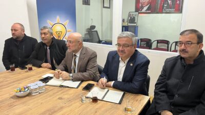 AK Parti Afyonkarahisar İl Başkanı Turgay Şahin ve Milletvekili İbrahim