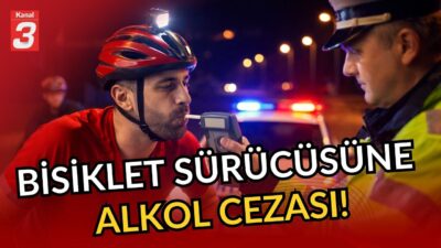 Bisiklet sürücüsü cezadan kaçamadı! 📶https://kanal3.com.tr/ Sosyal Medya Hesaplarımızı Takip Ederek