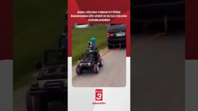 Baba, oğluna yardım ettiğine inanmasına izin verdi ve bu da