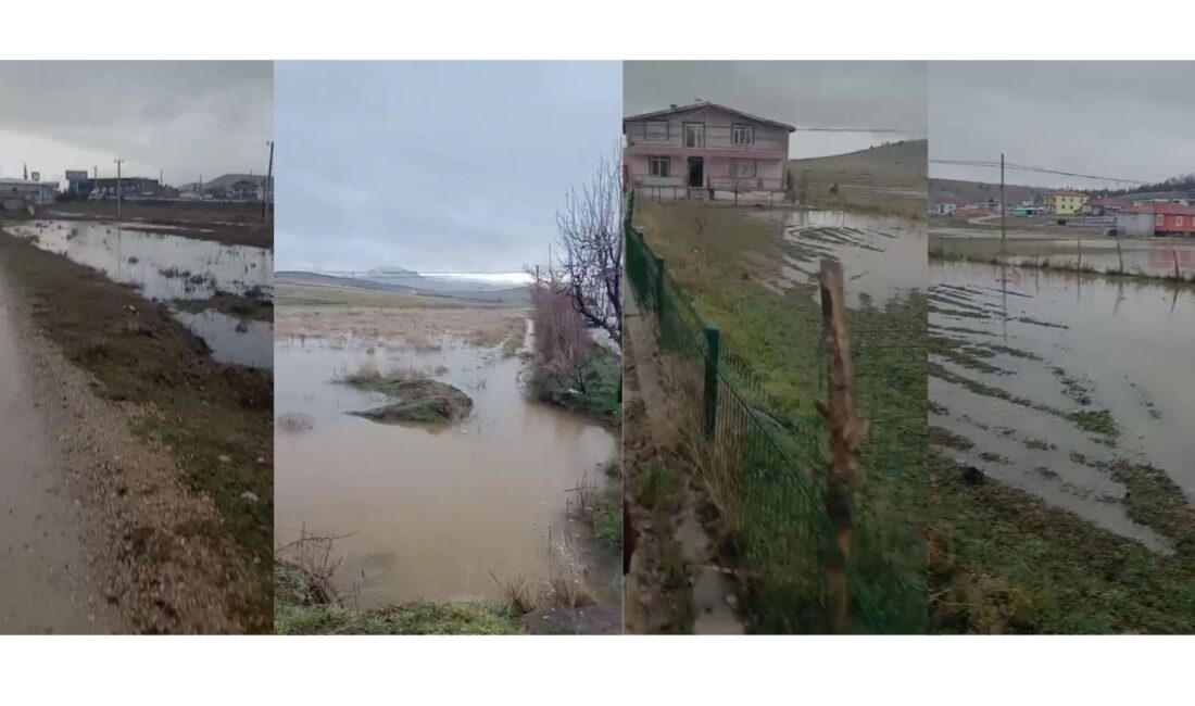 Afyonkarahisar’ın Sinanpaşa ilçesine bağlı Akören beldesinde sel baskını meydana geldi.