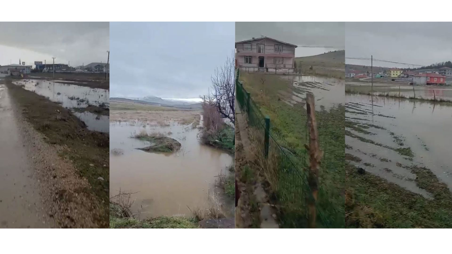Afyonkarahisar’ın Sinanpaşa ilçesine bağlı Akören beldesinde sel baskını meydana geldi.