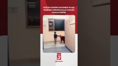 Doğum gününü hastanede geçirmek zorunda kalan çocuğa yapılan sürpriz 📶https://kanal3.com.tr/