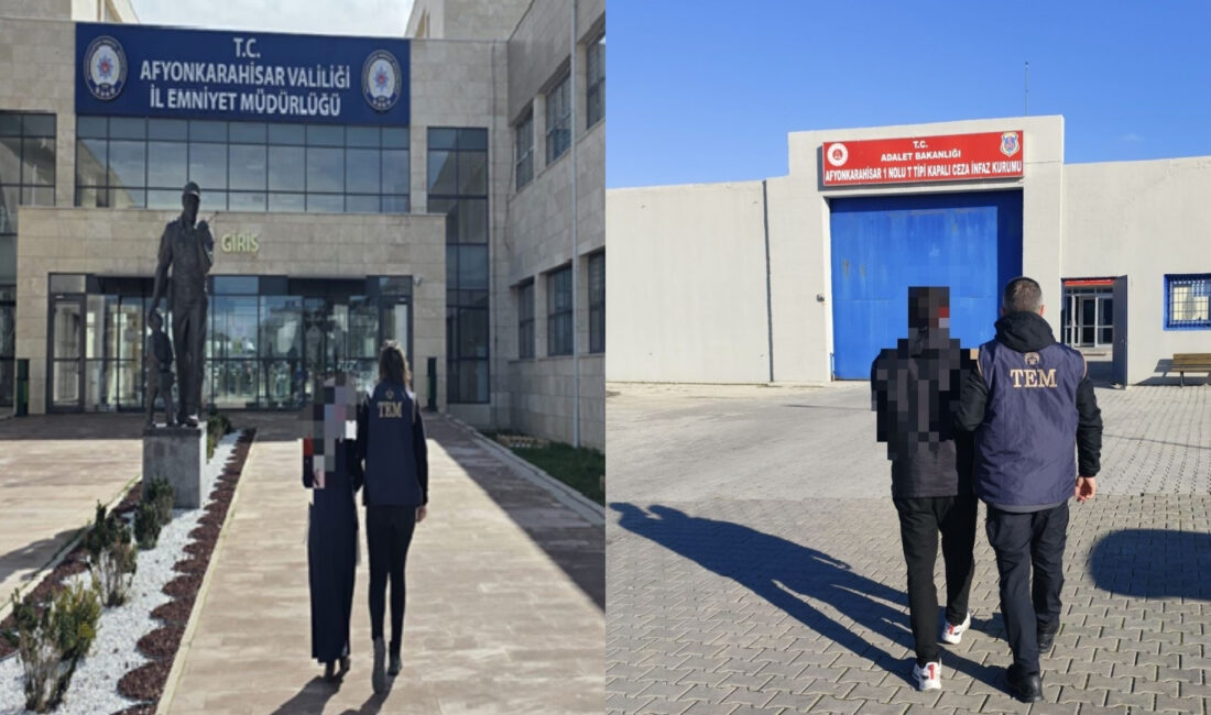 Afyonkarahisar İl Emniyet Müdürlüğü ekiplerince aranan şahıslara yönelik yürütülen çalışmalar