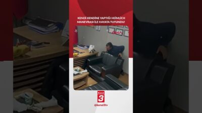 Kendi kendine yaptığı ”Heimlich” manevrasıyla hayata tutundu! 📶https://kanal3.com.tr/ Sosyal Medya