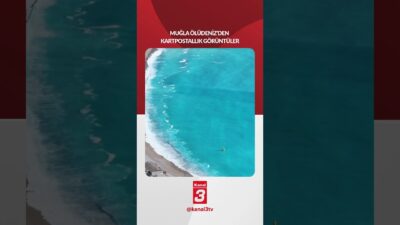 Muğla’nın Fethiye ilçesindeki dünyaca ünlü Ölüdeniz’in bir kısmı, iki gün