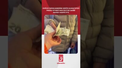 Doğum yapan annesine pasta almak isteyen çocuğun parası yetmeyince işletme