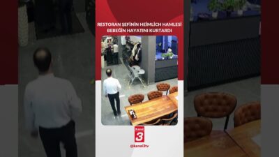 Restoran şefinin ”Heimlich” hamlesi bebeğin hayatını kurtardı! 📶https://kanal3.com.tr/ Sosyal Medya