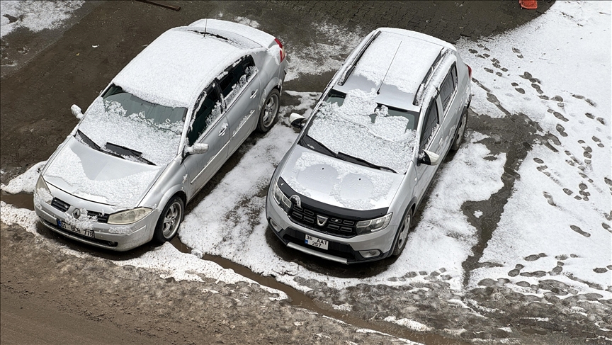 Ardahan ve Kars'ta kar, Erzurum'da ise karla karışık yağmur etkili