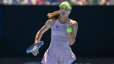 Milli tenisçi Zeynep Sönmez, Miami Açık Tenis Turnuvası'nda Brezilyalı Beatriz