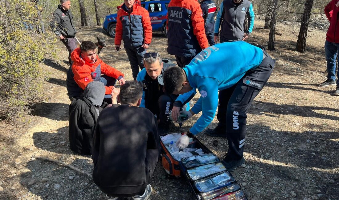 Karaman merkeze bağlı Özdemir ve Bucakkışla köyleri arasındaki dağlık bölgede