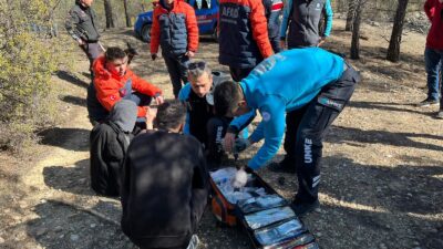 Karaman merkeze bağlı Özdemir ve Bucakkışla köyleri arasındaki dağlık bölgede