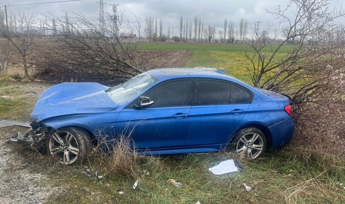 Afyonkarahisar’ın Şuhut ilçesinde meydana gelen trafik kazasında, kontrolden çıkan bir