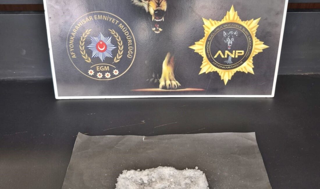 Afyonkarahisar İl Emniyet Müdürlüğü ekiplerinin kent girişinde gerçekleştirdiği asayiş ve