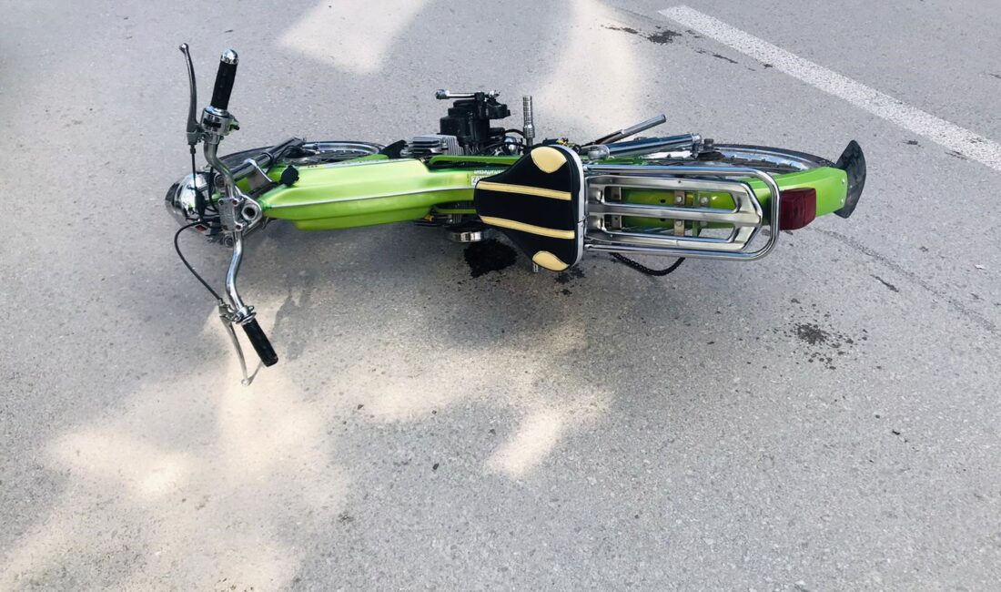 Afyonkarahisar’ın Bolvadin ilçesinde polisin "dur" ihtarına uymayarak kaçan motosiklet sürücüsü,