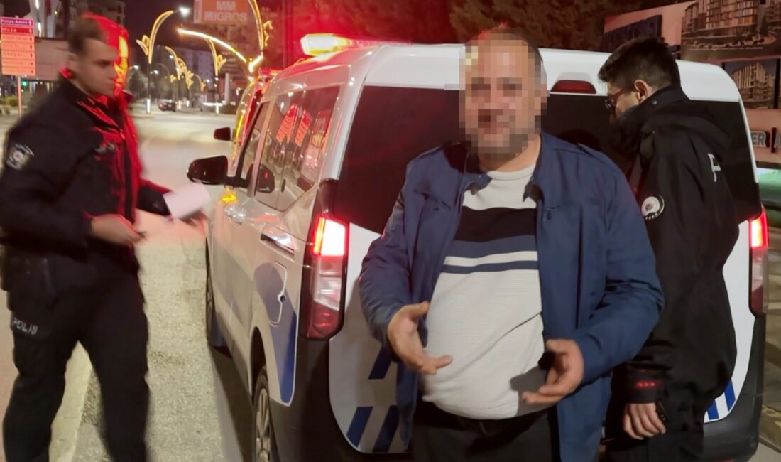 Aksaray’da trafik ekiplerinin gerçekleştirdiği rutin denetimler sırasında alkollü olduğu tespit