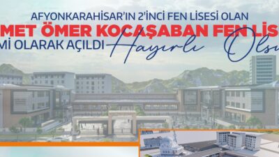 Afyonkarahisar’da eğitim yatırımlarına bir yenisi daha ekleniyor. Hükümet ile hayırseverlerin