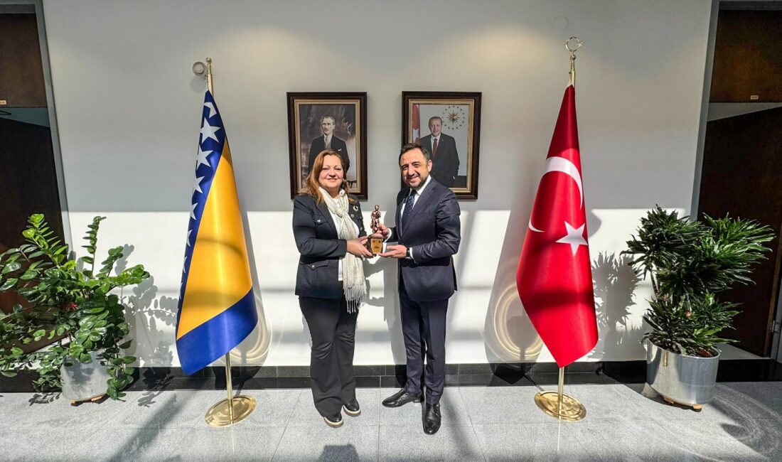 Afyonkarahisar Belediye Başkanı Burcu Köksal, Bosna-Hersek’in Saraybosna Büyükelçisi Emin Akseki’yi