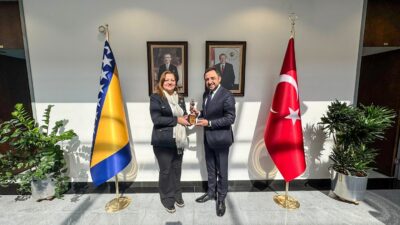 Afyonkarahisar Belediye Başkanı Burcu Köksal, Bosna-Hersek’in Saraybosna Büyükelçisi Emin Akseki’yi