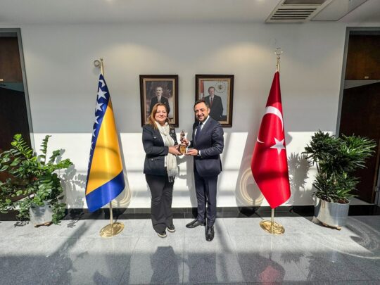 Afyonkarahisar Belediye Başkanı Burcu Köksal, Bosna-Hersek’in Saraybosna Büyükelçisi Emin Akseki’yi