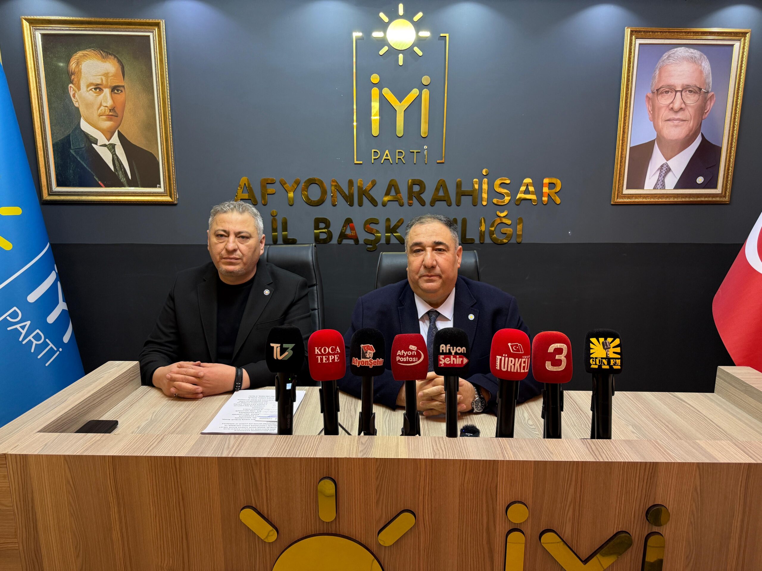 İYİ Parti Afyonkarahisar İl Başkanlığı tarafından haftalık olan basın toplantısı