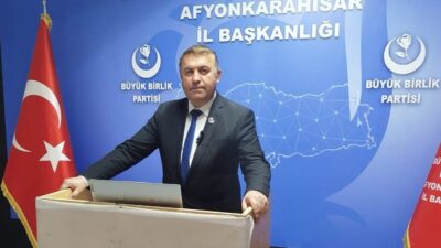 Büyük Birlik Partisi Afyonkarahisar İl Başkanı Süleyman Çağlar emeklilerin bayram