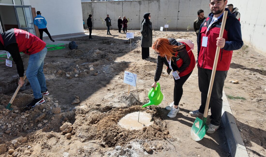 Afyonkarahisar'ın Emirdağ ilçesinde "Gençlerle Temiz Çevre Dayanışması" projesi kapsamında iki