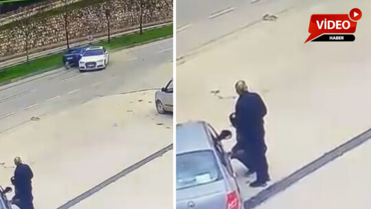 Bursa’nın Gemlik ilçesinde yaşanan akılalmaz olayda, el freni çekilmeyen bir