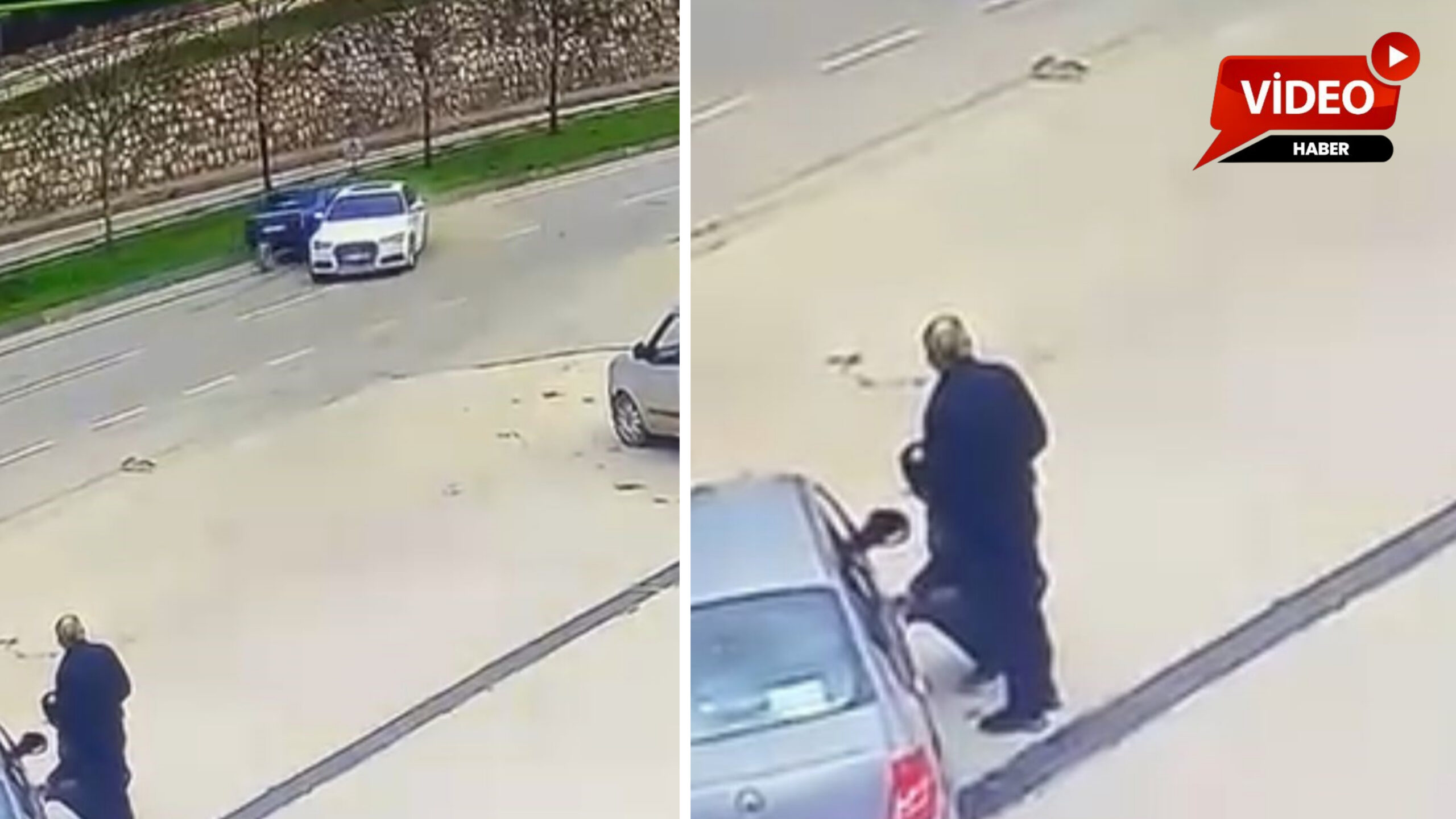 Bursa’nın Gemlik ilçesinde yaşanan akılalmaz olayda, el freni çekilmeyen bir