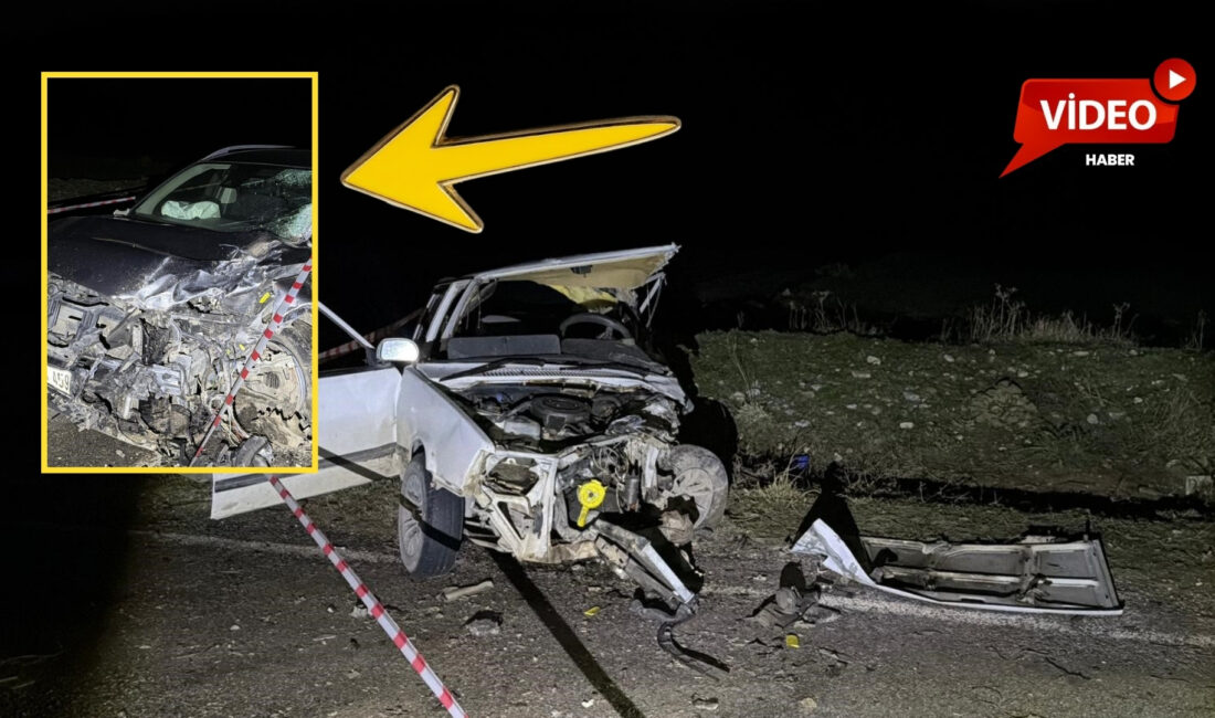 Afyonkarahisar’ın Bolvadin ilçesinde iki otomobilin kafa kafaya çarpışması sonucu meydana