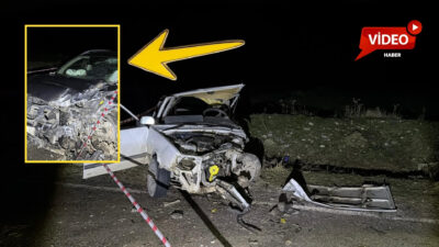 Afyonkarahisar’ın Bolvadin ilçesinde iki otomobilin kafa kafaya çarpışması sonucu meydana